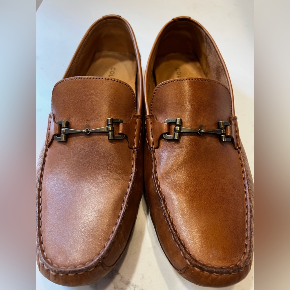Cole Haan Wyatt Bit Brown Leather Driver Loafers - Picture 6 of 8